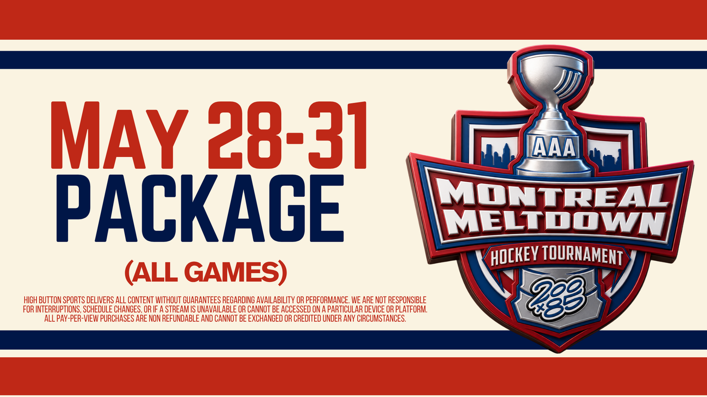 May 28-31 | Live Streaming Package