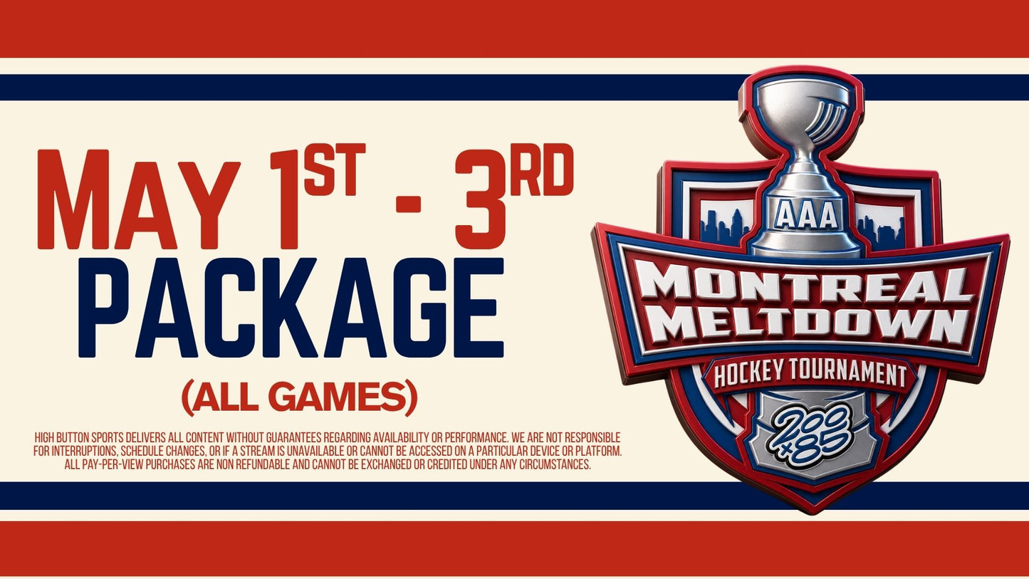 May 1–3 | Live Streaming Package