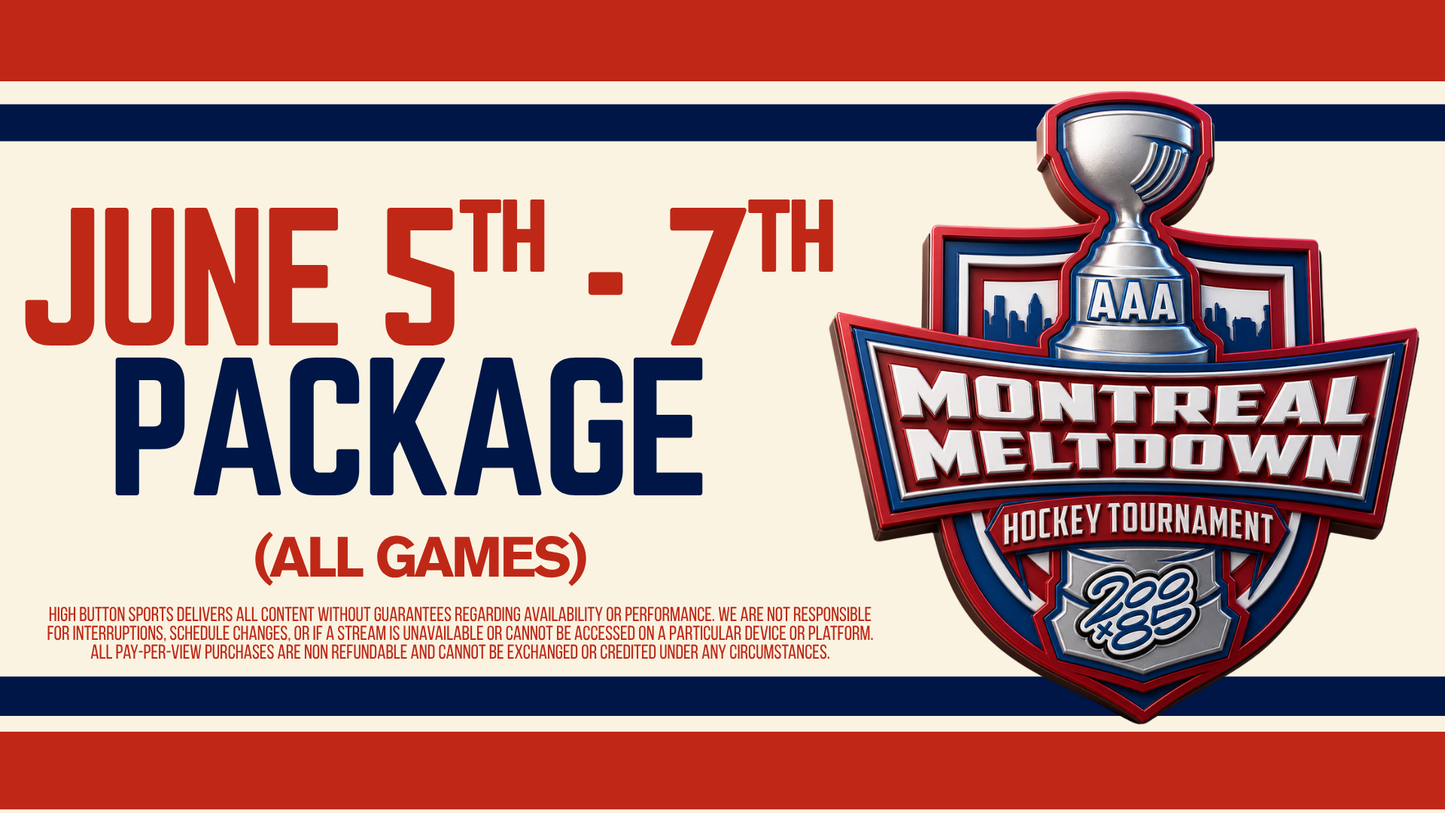 June 5 - 7 | Live Streaming Package