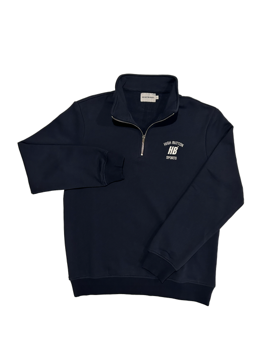 Embroidered Navy Quarter Zips