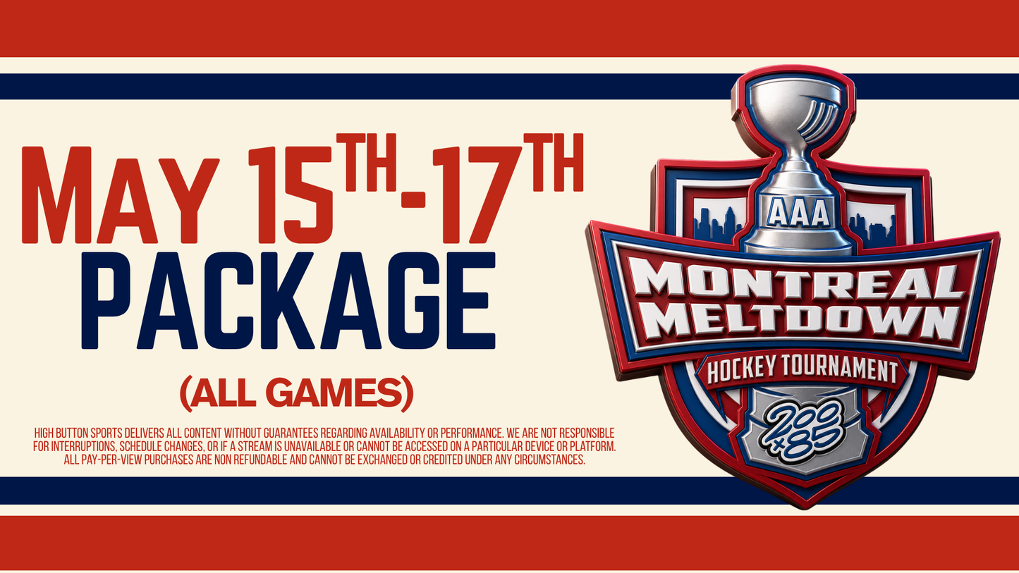 May 15–17 | Live Streaming Package